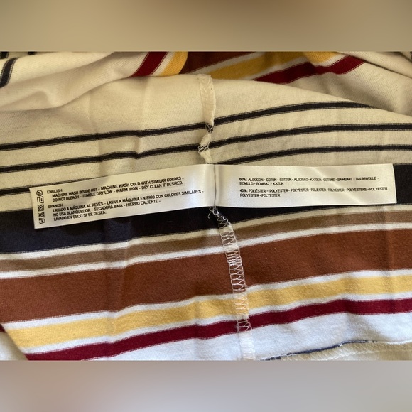 Denim & Flower Stripe Tee - Picture 5 of 7